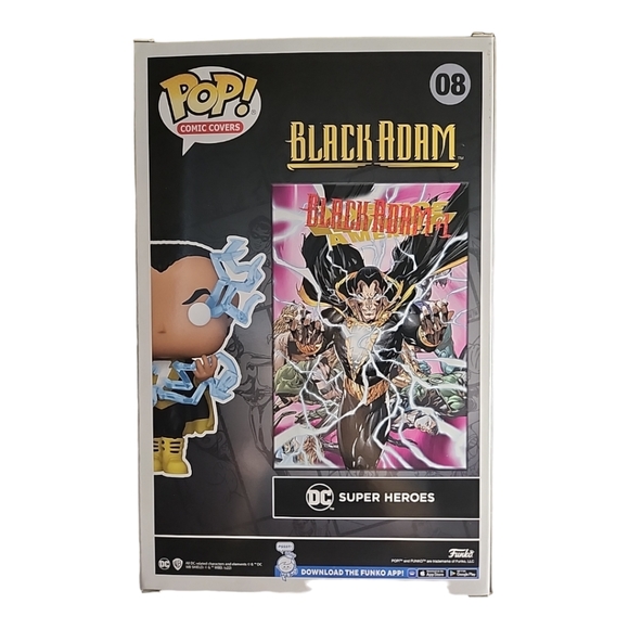 NIB - Funko Pop! Comic Book Cover - Black Adam (Glows in the Dark) #08 - Picture 2 of 5